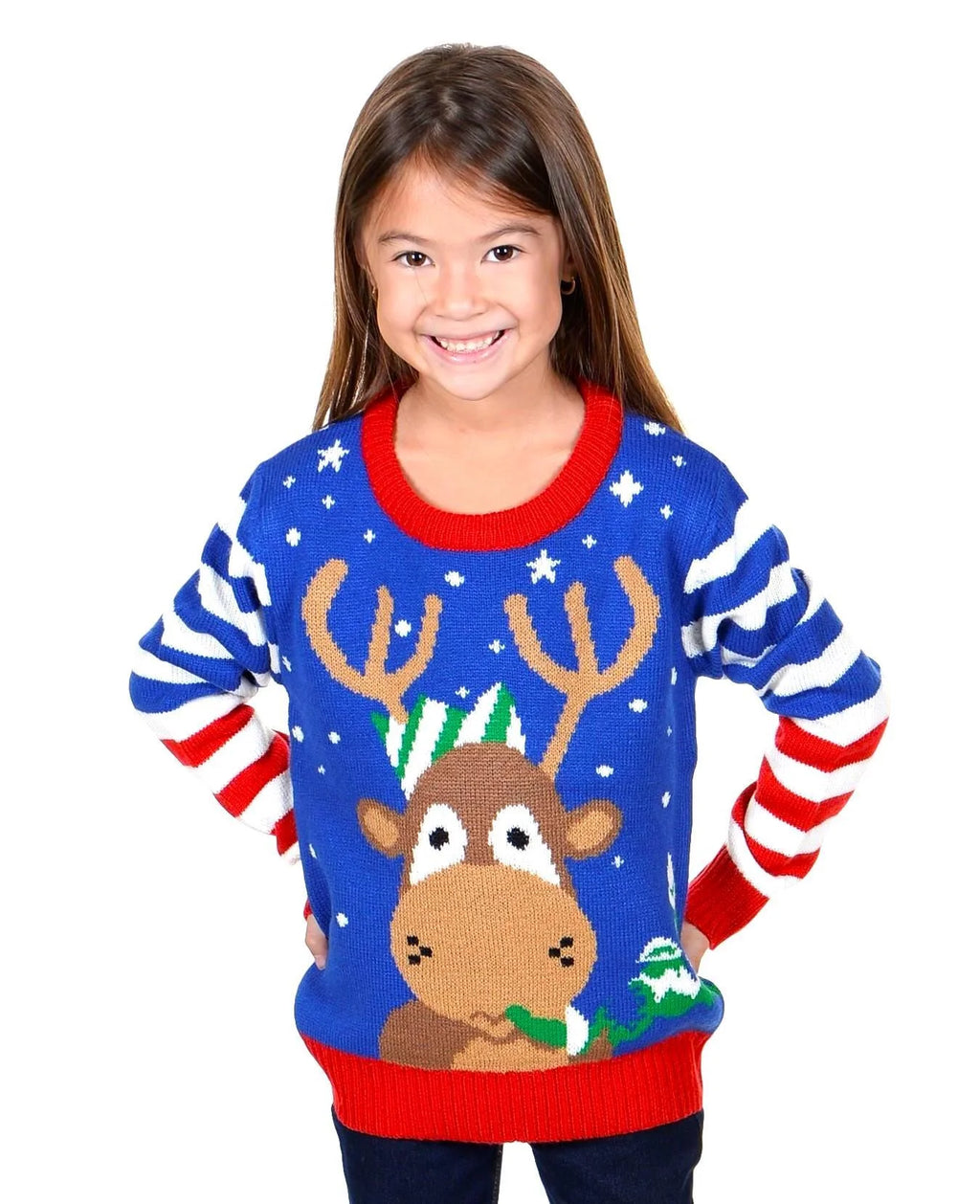 Kids Christmas Sweater, Children'S Acrylic Holiday Pullover for Boys & Girls, 9-10 Years