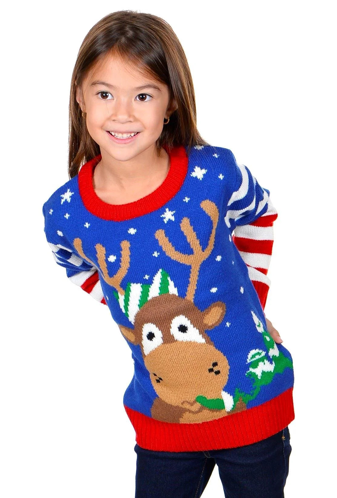 Kids Christmas Sweater, Children'S Acrylic Holiday Pullover for Boys & Girls, 9-10 Years