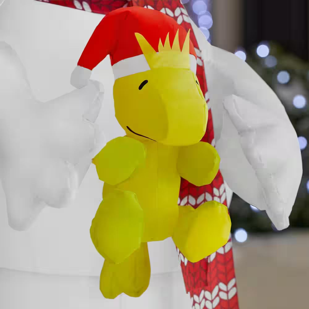 3.5 Ft. H X 1.41 Ft. W LED Airblown Holiday Lights Snoopy with Woodstock Christmas Inflatable