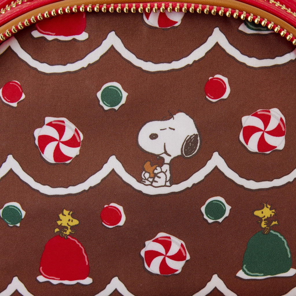 Peanuts  Snoopy Gingerbread Mini Backpack – Festive Holiday Bag for Peanuts Fans(Scented)