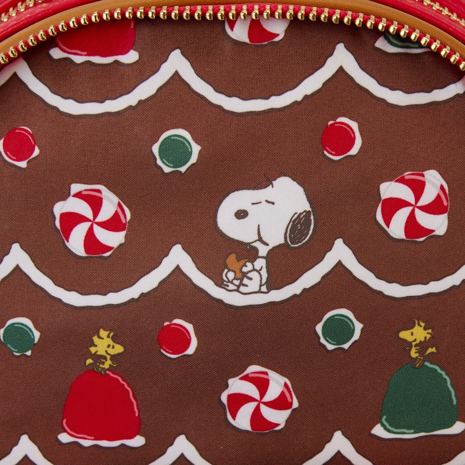 Peanuts  Snoopy Gingerbread Mini Backpack – Festive Holiday Bag for Peanuts Fans(Scented)
