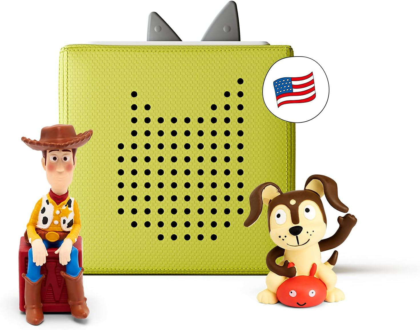 Toniebox Starter Set with Woody and Playtime Puppy - Green [Discontinued]