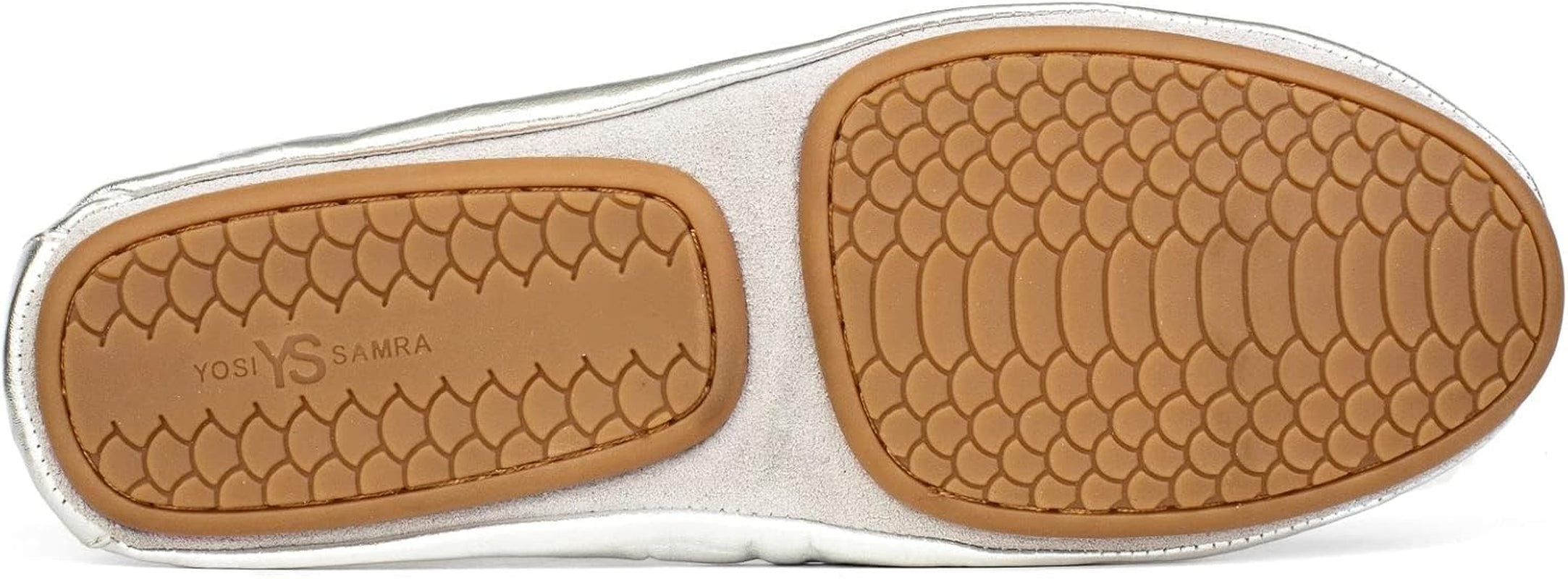 Samara Women'S Leather Metallic Foldable Ballet Flat