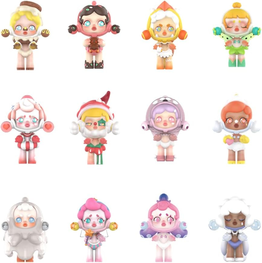 Skullpanda Candy Monster Town Series 3PC Blind Box Action Figure Toy Box Bulk Popular Collectible Random Art Toy Hot Toys Cute Figure Creative Gift, for Christmas Birthday Party Holiday