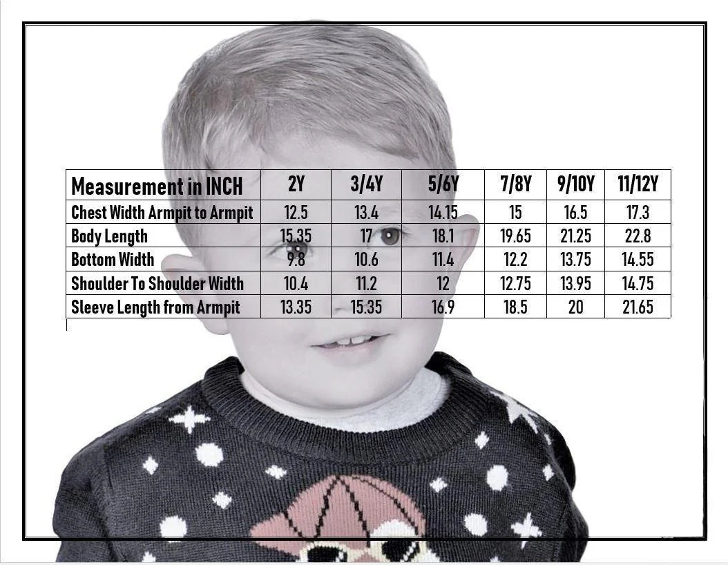 Kids Christmas Sweater, Children'S Acrylic Holiday Pullover for Boys & Girls, 2 Years