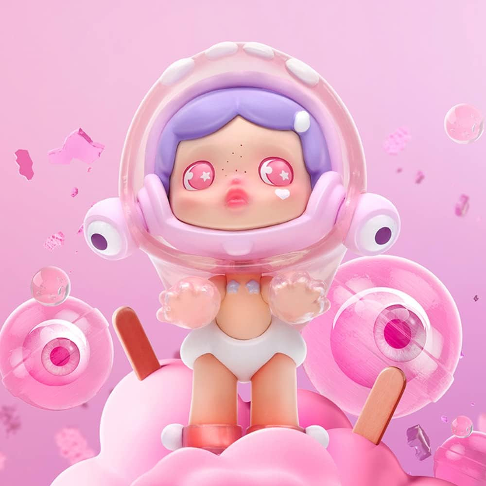 Skullpanda Candy Monster Town Series 3PC Blind Box Action Figure Toy Box Bulk Popular Collectible Random Art Toy Hot Toys Cute Figure Creative Gift, for Christmas Birthday Party Holiday