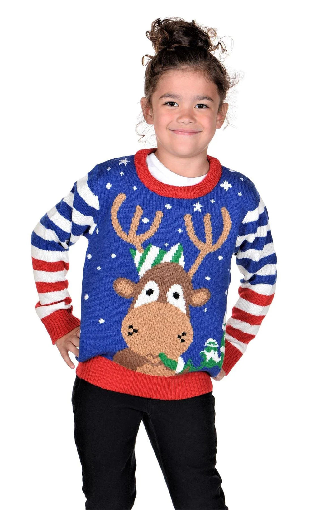 Kids Christmas Sweater, Children'S Acrylic Holiday Pullover for Boys & Girls, 9-10 Years