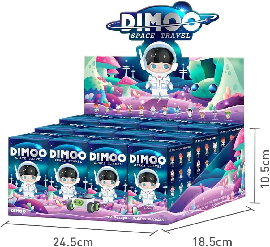 DIMOO Space Travel Series 3PC Blind Box Action Figure Toy Box Bulk Popular Collectible Random Art Toy Hot Toys Cute Figure Creative Gift, for Christmas Birthday Party Holiday
