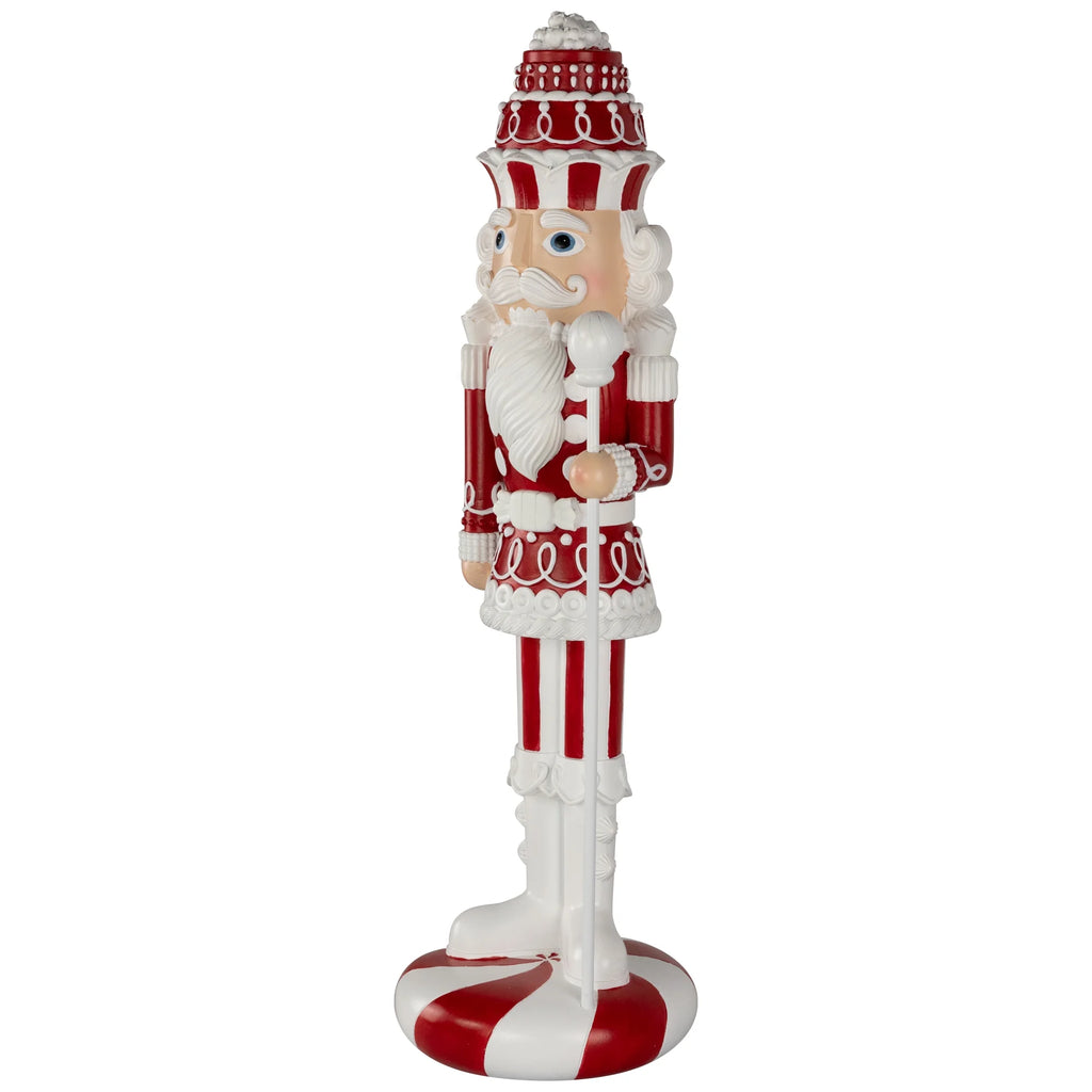 Christmas Candy Nutcracker King - 21.75" - Red