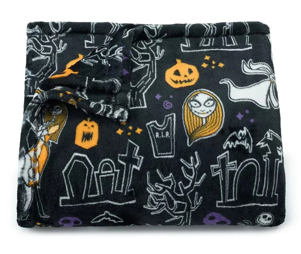 Nightmare before Christmas Throw Blanket, Plush Fuzzy Soft Warm Cozy 5 Ft X 6 Ft