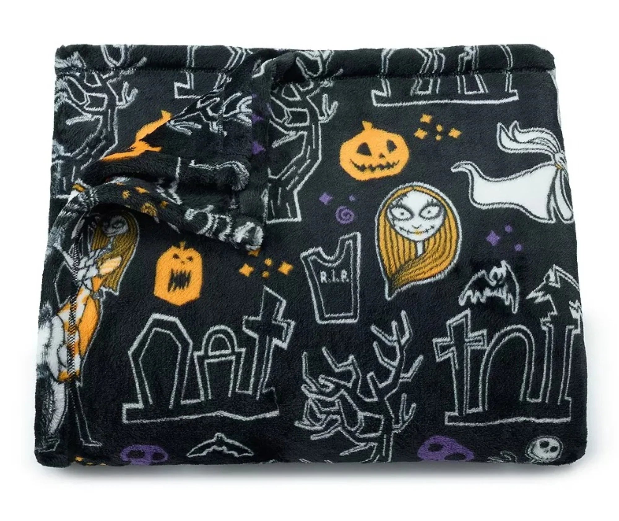 Nightmare before Christmas Throw Blanket, Plush Fuzzy Soft Warm Cozy 5 Ft X 6 Ft