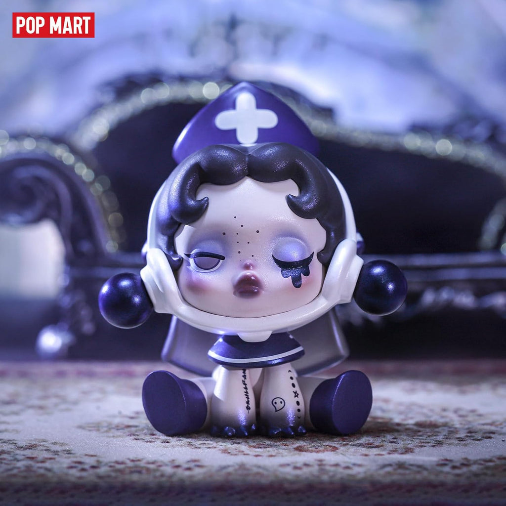 Skull Panda Ancient Castle Blind Box Figures, Random Design Mystery Toys for Modern Home Decor, Collectible Toy Set for Desk Accessories, Triple Box