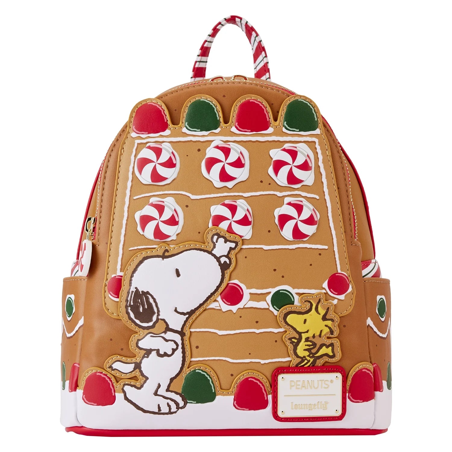 Peanuts  Snoopy Gingerbread Mini Backpack – Festive Holiday Bag for Peanuts Fans(Scented)