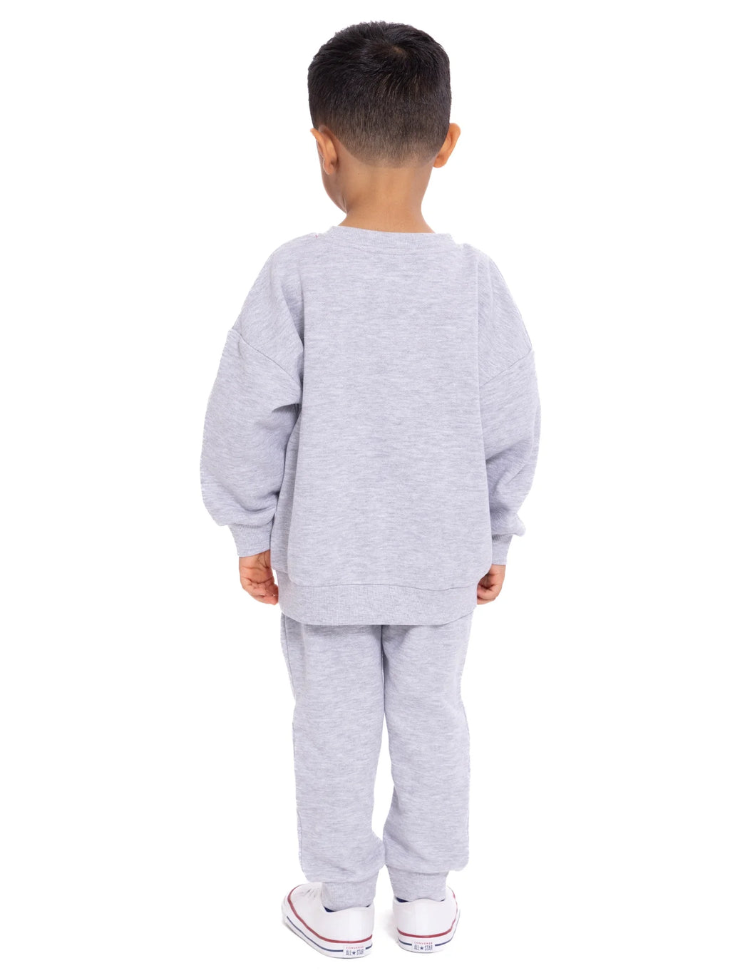 Toddler Long Sleeve Graphic Crewneck with Matching Jogger Pant, 2 Piece Set, Sizes 12M-5T