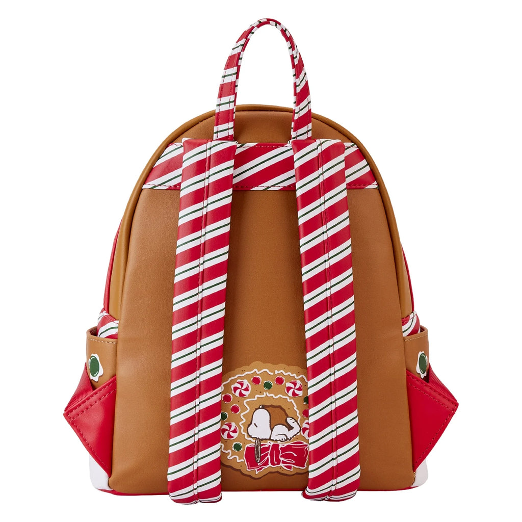 Peanuts  Snoopy Gingerbread Mini Backpack – Festive Holiday Bag for Peanuts Fans(Scented)