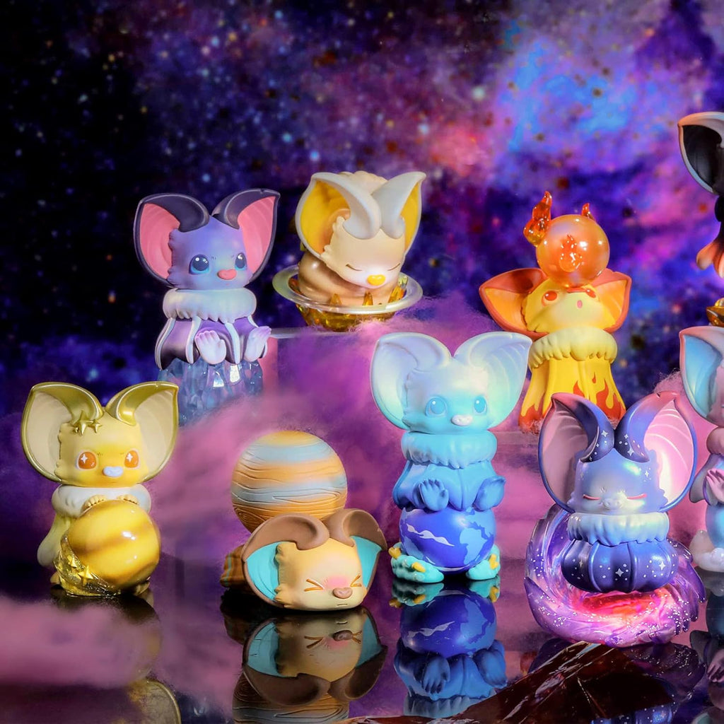 Yoki My Little Planet Series 3PC Blind Box Toy Box Bulk Popular Collectible Random Art Toy Hot Toys Cute Figure Creative Gift, for Christmas Birthday Party Holiday