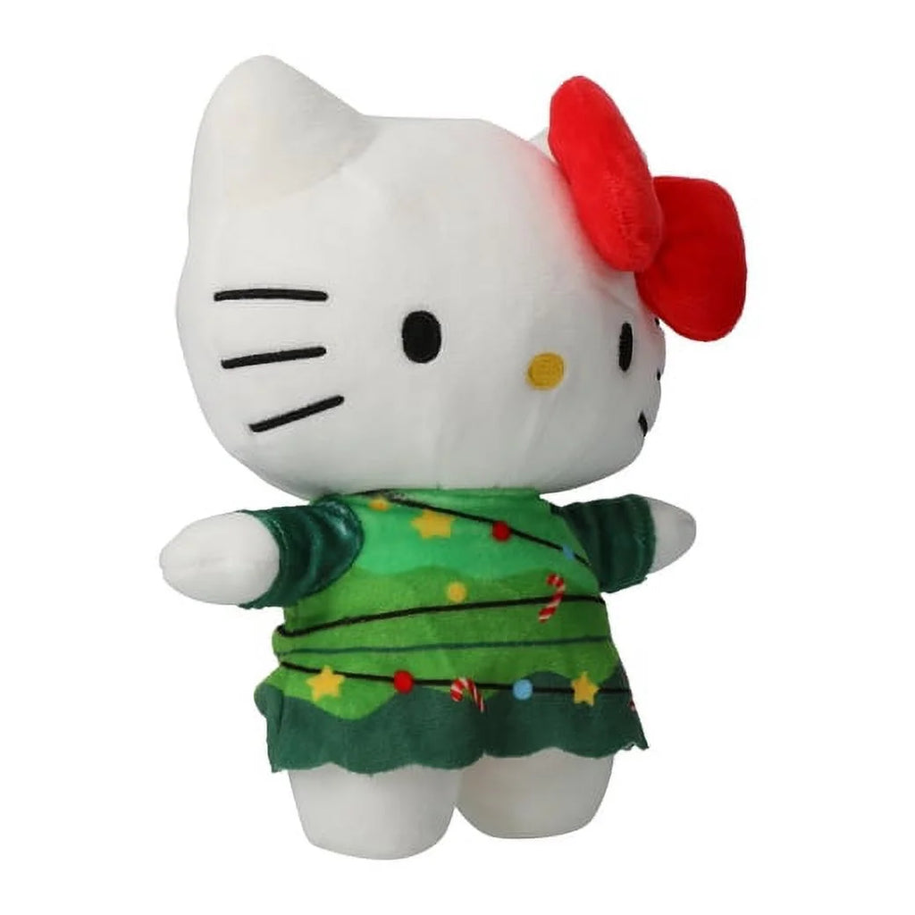 Hello Kitty Christmas Holiday Plush Stuffed Doll with Red Bow | All Ages | 8"