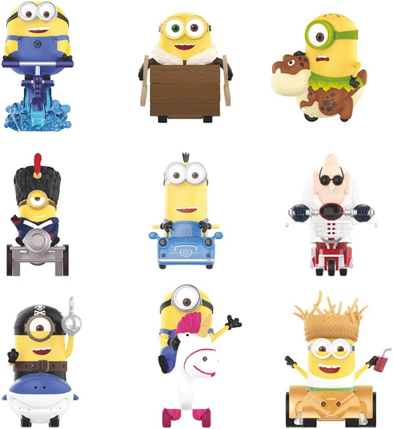 Minions Mount Series 1PC Blind Box Toy Box Bulk Popular Collectible Random Art Toy Hot Toys Cute Figure Creative Gift, for Christmas Birthday Party Holiday