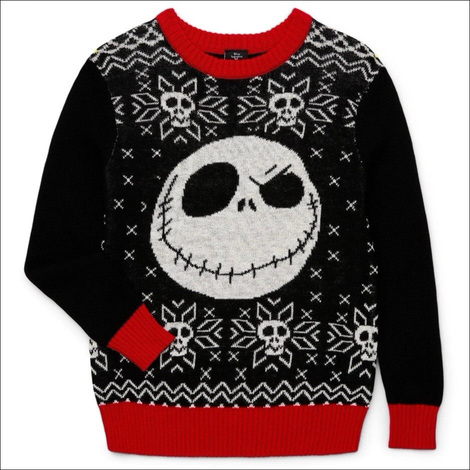 The Nightmare before Christmas Sweater Kids S 6-7 Ugly Sweater Jack Skellington