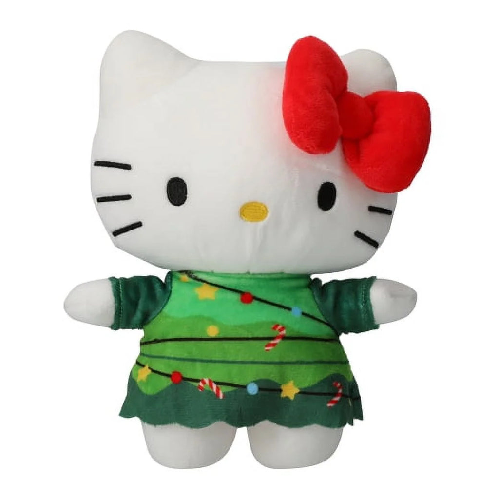 Hello Kitty Christmas Holiday Plush Stuffed Doll with Red Bow | All Ages | 8"