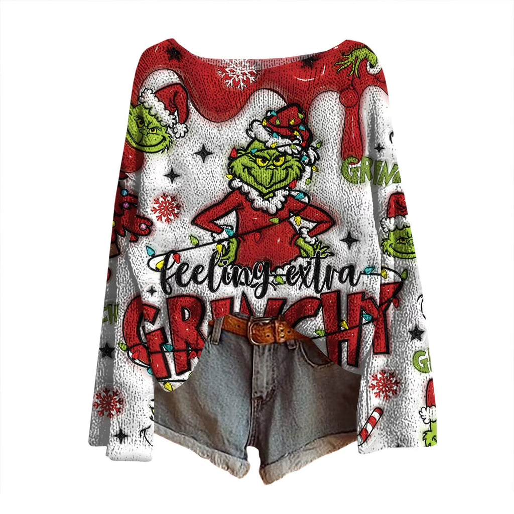 Funny Ugly Christmas Sweater for Women 2025 - Knit Holiday Sweater Winter Clothing RD_XL
