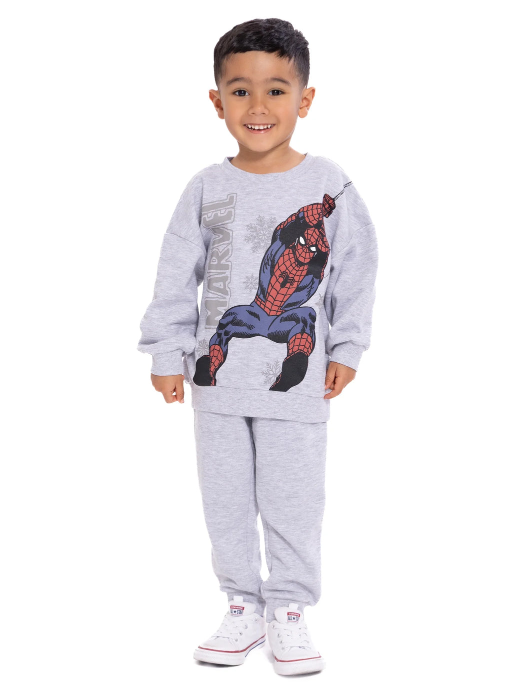 Toddler Long Sleeve Graphic Crewneck with Matching Jogger Pant, 2 Piece Set, Sizes 12M-5T