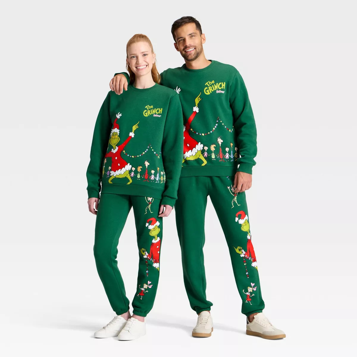 Adult the Grinch Graphic Sweatshirt - Green