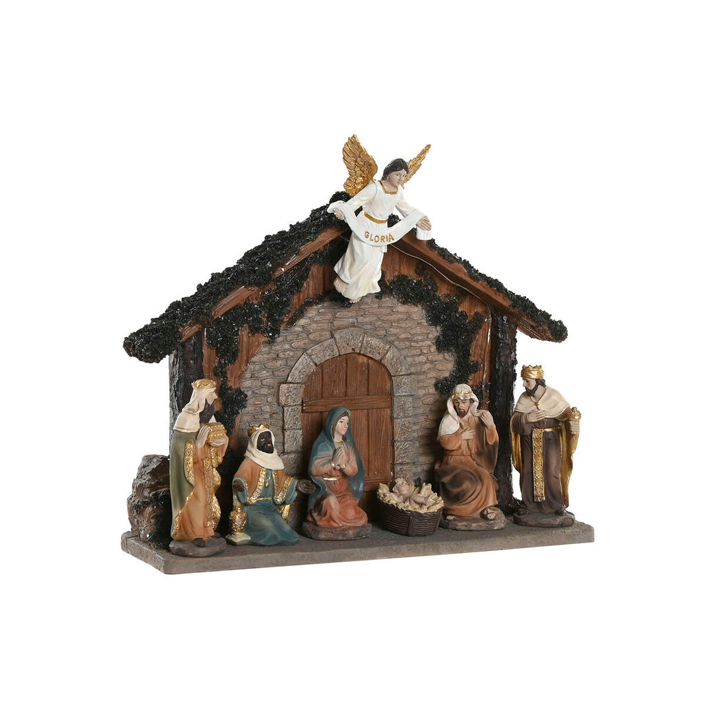 Christmas nativity set Home ESPRIT Multicolour Resin