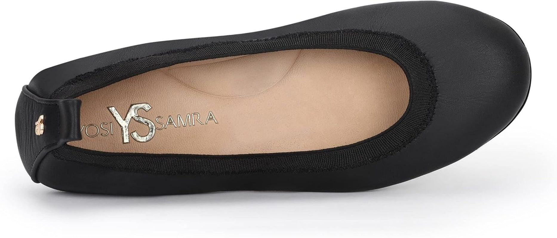 Samara Women'S Leather Metallic Foldable Ballet Flat