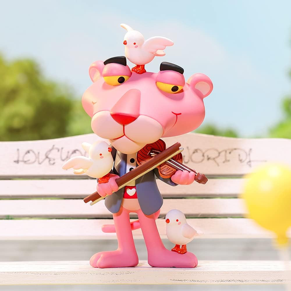 Pink Panther-3Pc Pet Art Toy Popular Collectible Cute Kawaii Toys Figures Blind Box Gift for Christmas Birthday Party Holiday