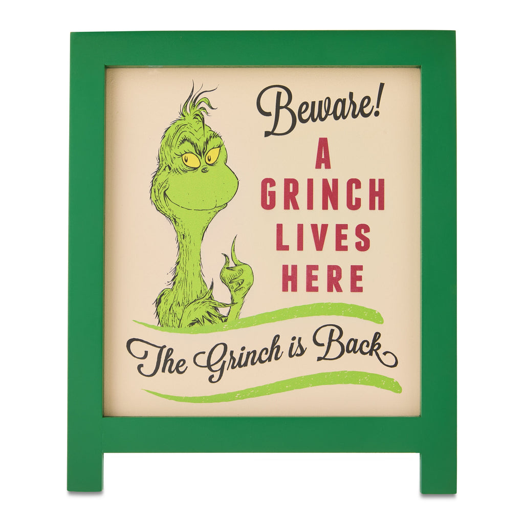 Grinch Tabletop Double Sided Bistro Sign, MDF, by
