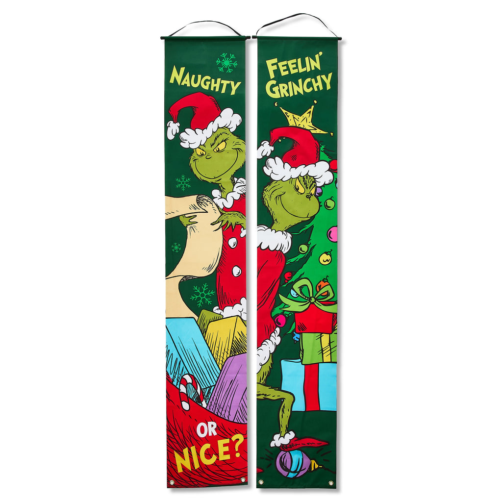 How the Grinch Stole Christmas Door Banner 2 Pack, 70 Inches, Green, Multi-Color by
