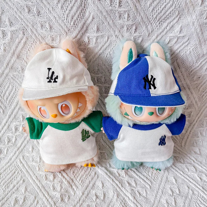 Hot For Labubu Doll Clothes17cm Labubu Clothes Sitting Party 17 Baseball Clothes Children'S Clothes Diy Doll Accessories Gift