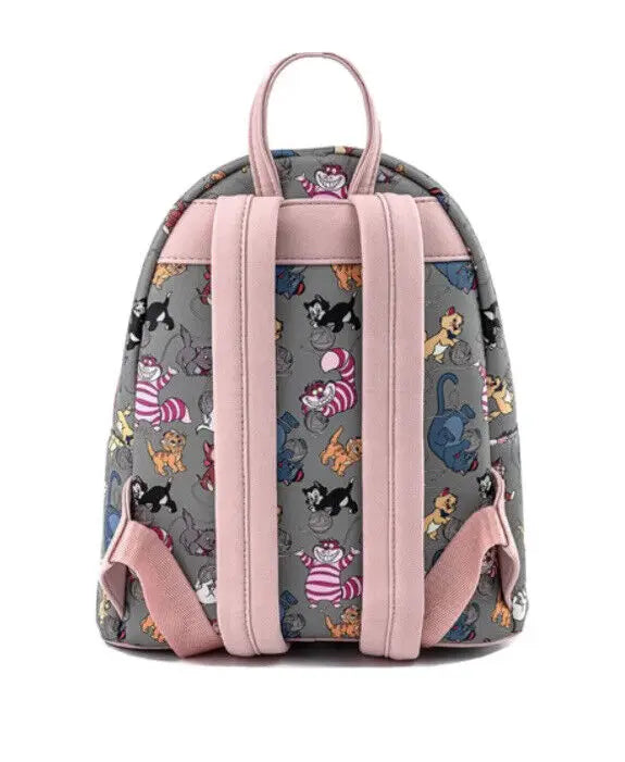 The Aristocats Marie Lady Floral Footsy Double Strap Shoulder Bag Mini Backpack Cute Backpack Bags for Women School Backpack