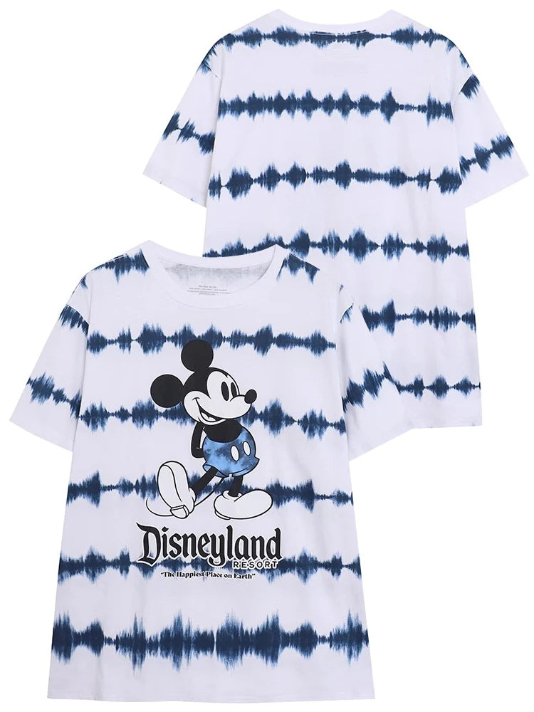 Disneyland 70th Anniversary Castle Letter Cartoon Print T-Shirt New Fashion Women O-Neck Pullover Short Sleeve Tee Tops Female
