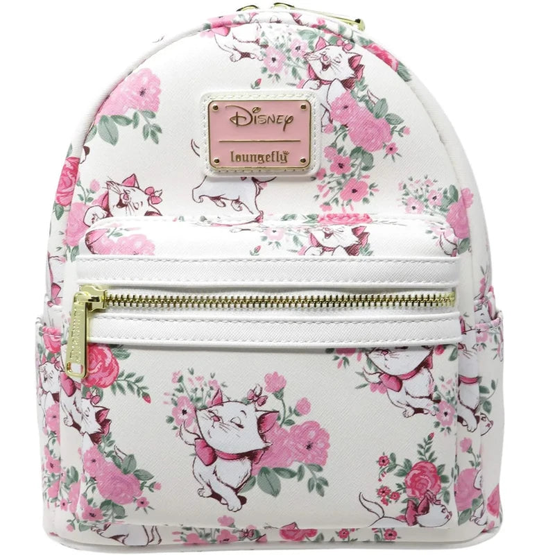 The Aristocats Marie Floral Allover-Print Mini Backpack Villains Scene Maleficent Sleeping Beauty Backpack Children Schoolbag