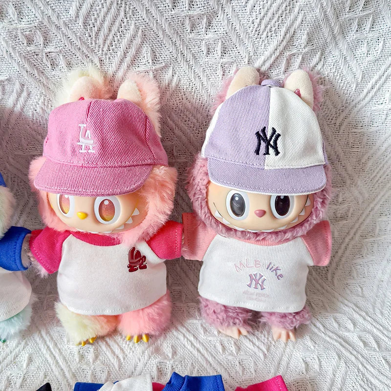 Hot For Labubu Doll Clothes17cm Labubu Clothes Sitting Party 17 Baseball Clothes Children'S Clothes Diy Doll Accessories Gift