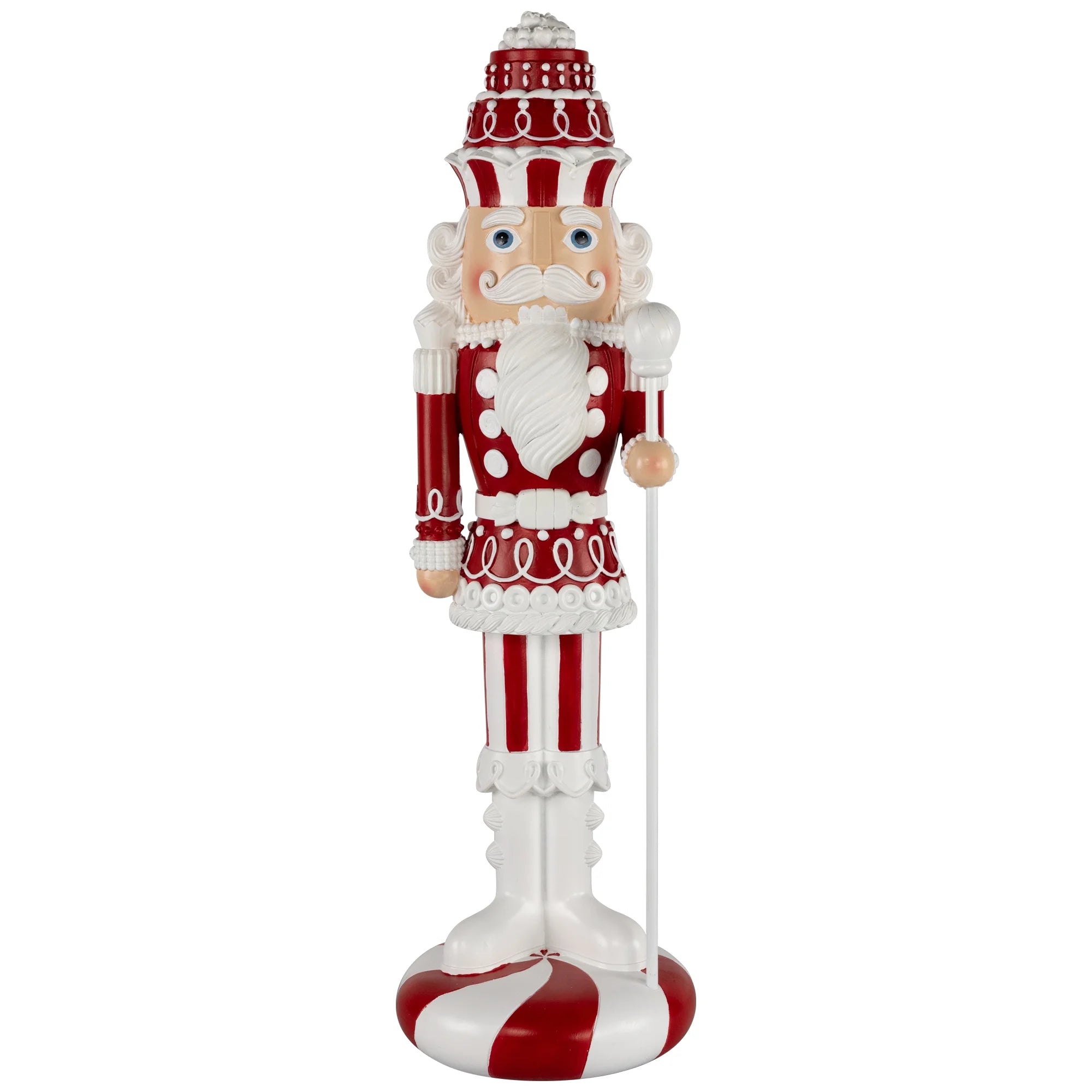 Christmas Candy Nutcracker King - 21.75" - Red