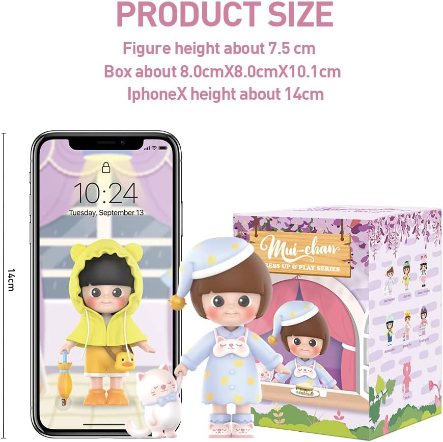MMUI-CHAN Dress up & Play Series 1PC Blind Box Action Figure Toy Box Bulk Popular Collectible Random Art Toy Hot Toys Cute Figure Creative Gift, for Christmas Birthday Party Holiday