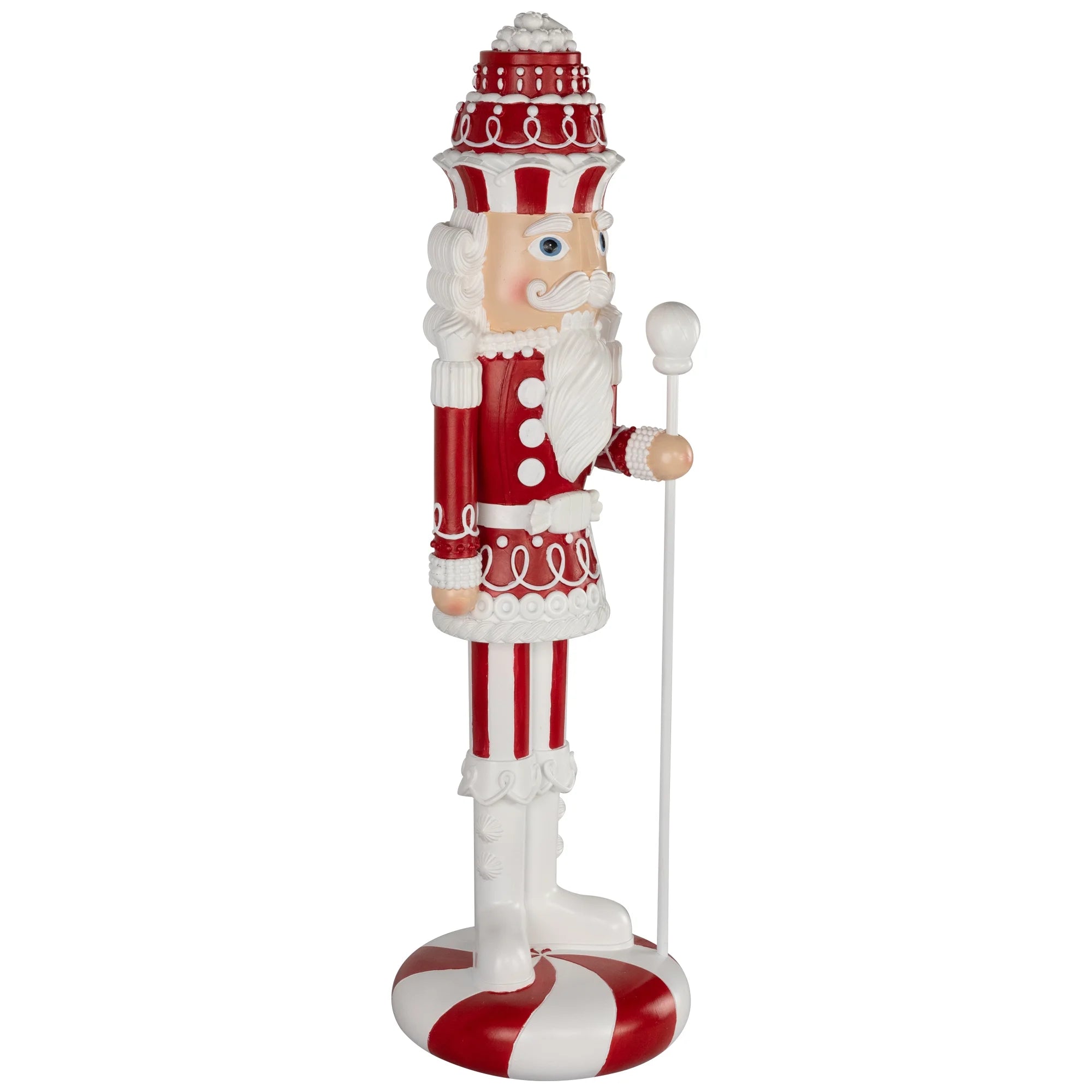 Christmas Candy Nutcracker King - 21.75" - Red