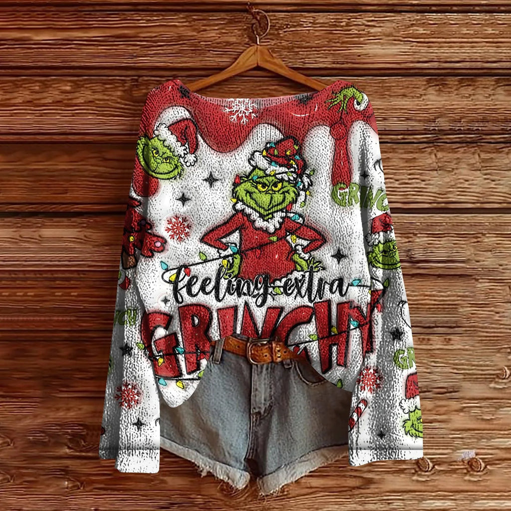Funny Ugly Christmas Sweater for Women 2025 - Knit Holiday Sweater Winter Clothing RD_XL
