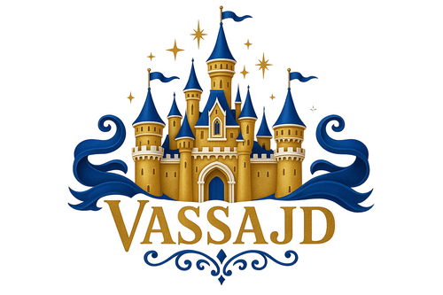 Disney Castle Logo - Blue, White, and Gold