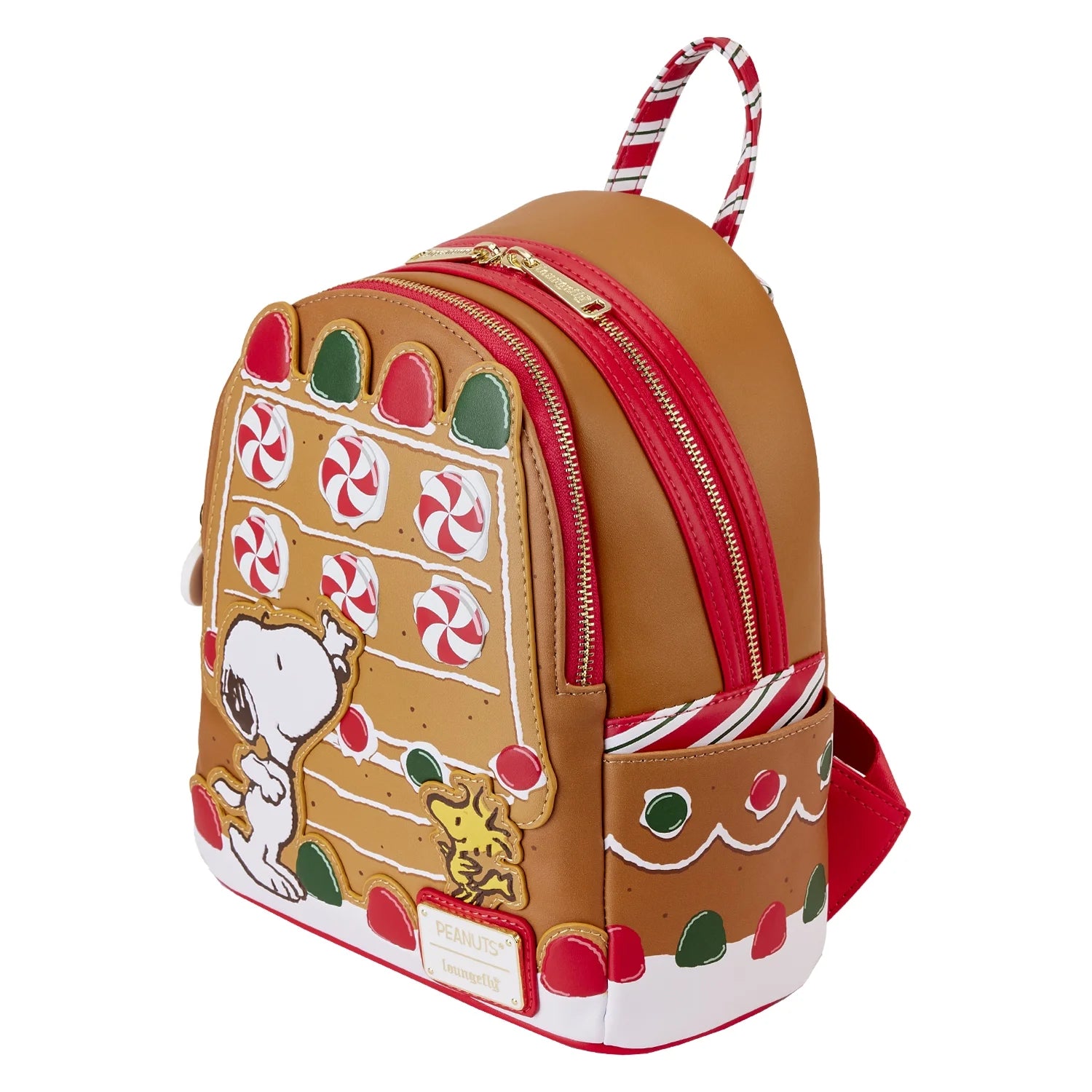 Peanuts  Snoopy Gingerbread Mini Backpack – Festive Holiday Bag for Peanuts Fans(Scented)