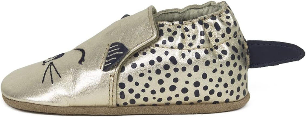 Baby Girls Soft Soles, Celine Gold Leather, 12-18 Months