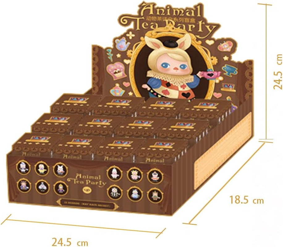 PUCKY Animal Tea Party Blind Box Figures, Random Design Toys for Modern Home Decor, Collectible Toy Set for Desk Accessories, 3PC