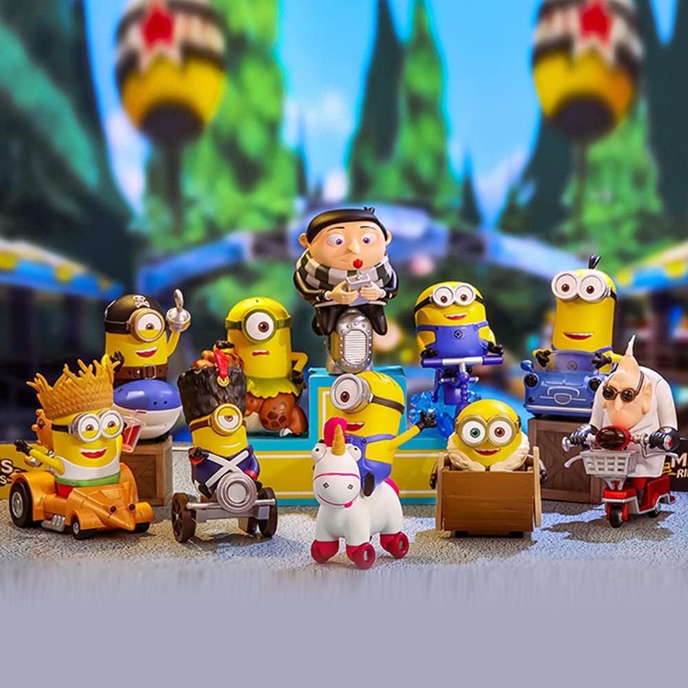 Minions Mount Series 1PC Blind Box Toy Box Bulk Popular Collectible Random Art Toy Hot Toys Cute Figure Creative Gift, for Christmas Birthday Party Holiday