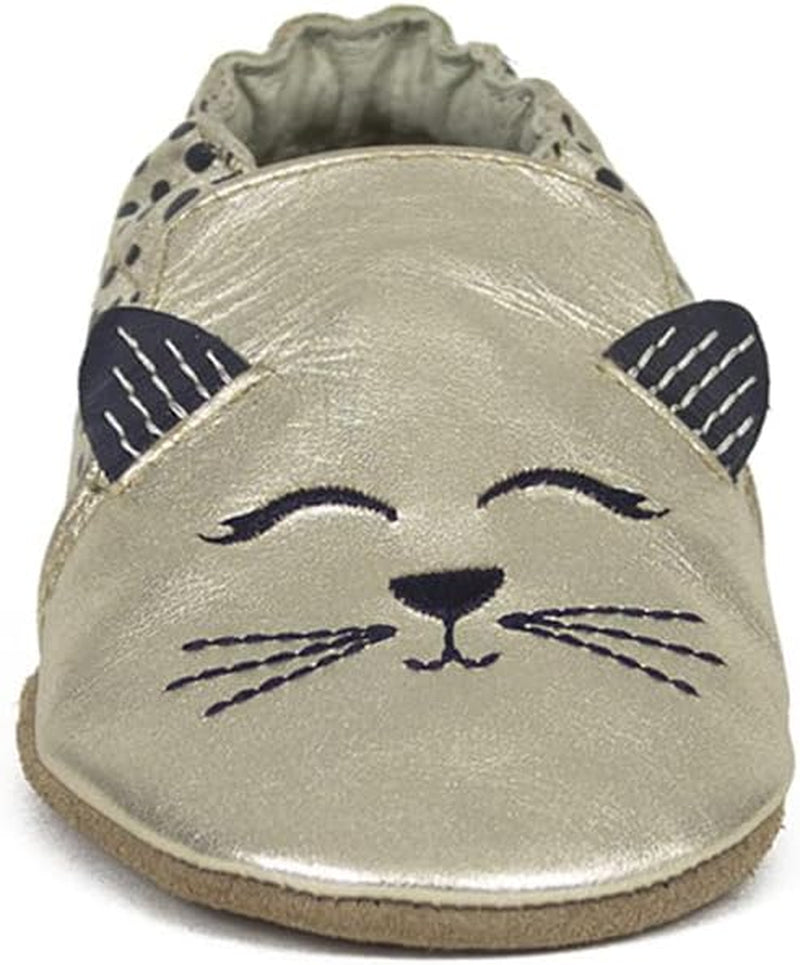 Baby Girls Soft Soles, Celine Gold Leather, 12-18 Months