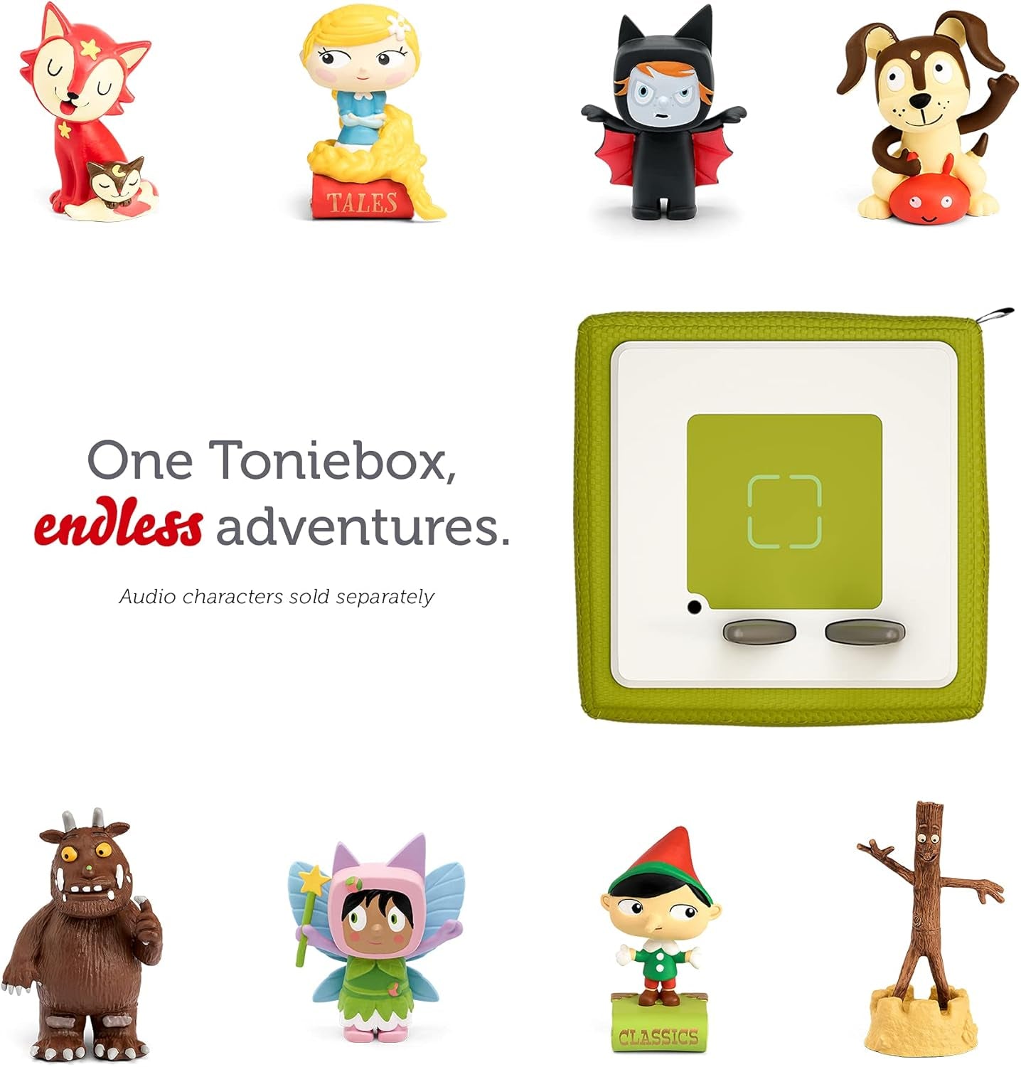 Toniebox Starter Set with Woody and Playtime Puppy - Green [Discontinued]