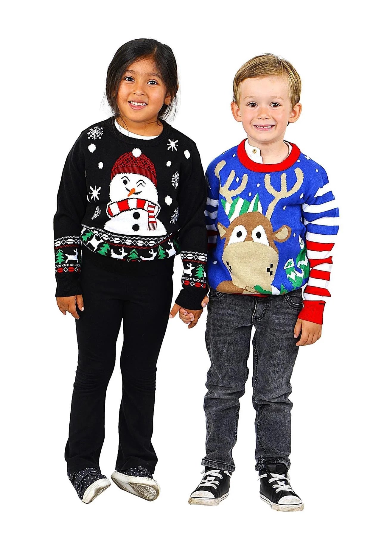 Kids Christmas Sweater, Children'S Acrylic Holiday Pullover for Boys & Girls, 9-10 Years